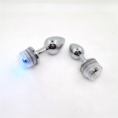 Cambio de color Anus agrandamiento Plug trasero anal con control remoto luz anal Plug plug anal con luces led