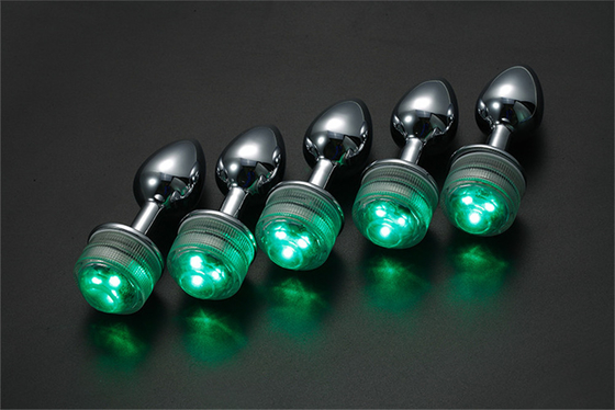Cambio de color Anus agrandamiento Plug trasero anal con control remoto luz anal Plug plug anal con luces led