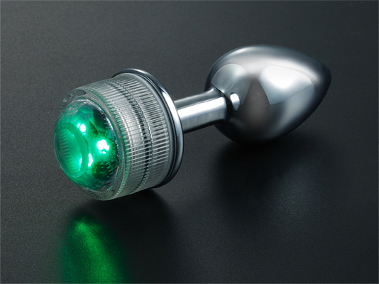 Cambio de color Anus agrandamiento Plug trasero anal con control remoto luz anal Plug plug anal con luces led