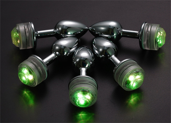 Cambio de color Anus agrandamiento Plug trasero anal con control remoto luz anal Plug plug anal con luces led