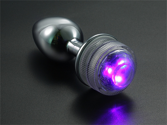 Cambio de color Anus agrandamiento Plug trasero anal con control remoto luz anal Plug plug anal con luces led
