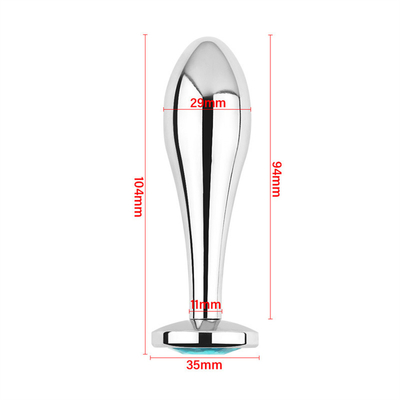 Black Hot Metal Plug Anal para mujeres culo y vagina juguetes sexuales