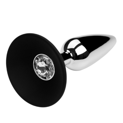 Enchufe de trasero cerrable de acero inoxidable diamante plata cristal joyería vagina juguetes sexuales hilo de metal enchufe anal conjunto para adultos