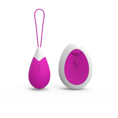 Silicona 10 frecuencias control remoto saltar amor vibrador de huevo
