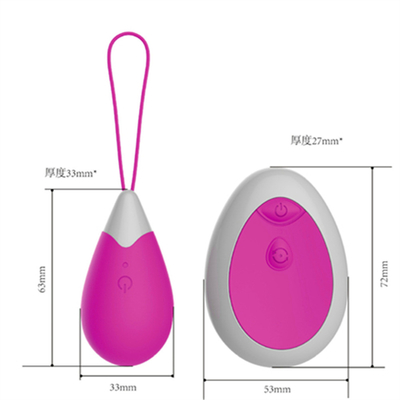 Silicona 10 frecuencias control remoto saltar amor vibrador de huevo
