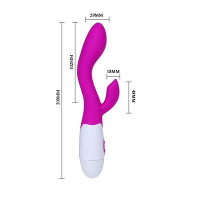 Venta caliente G Spot Dildo forma Rosa Vibrator juguetes sexuales para mujeres