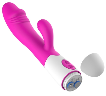 Venta caliente G Spot Dildo forma Rosa Vibrator juguetes sexuales para mujeres