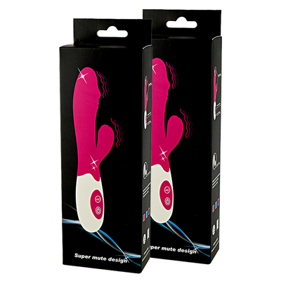 Venta caliente G Spot Dildo forma Rosa Vibrator juguetes sexuales para mujeres