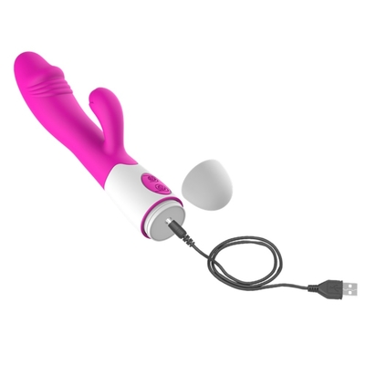 Venta caliente G Spot Dildo forma Rosa Vibrator juguetes sexuales para mujeres