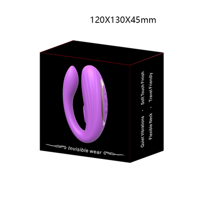 Invisible Wear Masajeador anal y del clítoris hecho de silicona médica U forma G Vibrator de puntos de sexo juguetes para mujer