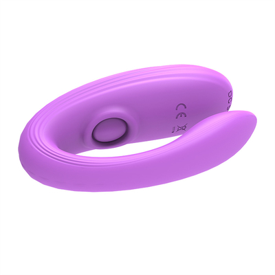 Invisible Wear Masajeador anal y del clítoris hecho de silicona médica U forma G Vibrator de puntos de sexo juguetes para mujer