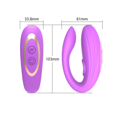 Invisible Wear Masajeador anal y del clítoris hecho de silicona médica U forma G Vibrator de puntos de sexo juguetes para mujer