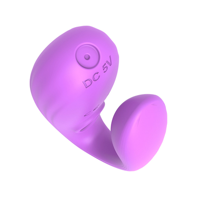 Invisible Wear Masajeador anal y del clítoris hecho de silicona médica U forma G Vibrator de puntos de sexo juguetes para mujer