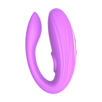 Invisible Wear Masajeador anal y del clítoris hecho de silicona médica U forma G Vibrator de puntos de sexo juguetes para mujer