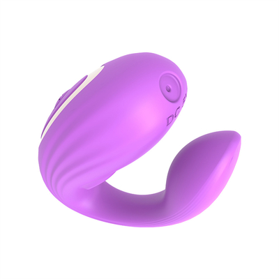 Invisible Wear Masajeador anal y del clítoris hecho de silicona médica U forma G Vibrator de puntos de sexo juguetes para mujer