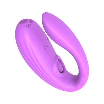 Invisible Wear Masajeador anal y del clítoris hecho de silicona médica U forma G Vibrator de puntos de sexo juguetes para mujer