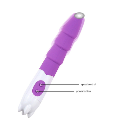 6 velocidad de silicona vibrador juguete sexual con batería de energía de energía vibrador de dildo para mujer