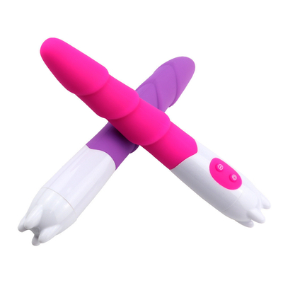 6 velocidad de silicona vibrador juguete sexual con batería de energía de energía vibrador de dildo para mujer