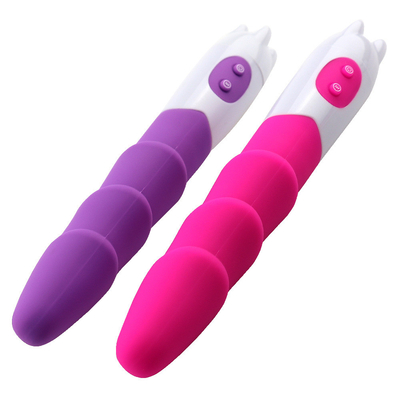 6 velocidad de silicona vibrador juguete sexual con batería de energía de energía vibrador de dildo para mujer