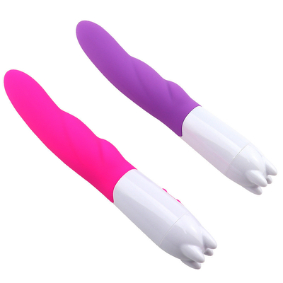 6 velocidad de silicona vibrador juguete sexual con batería de energía de energía vibrador de dildo para mujer