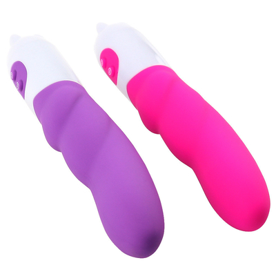 6 velocidad de silicona vibrador juguete sexual con batería de energía de energía vibrador de dildo para mujer