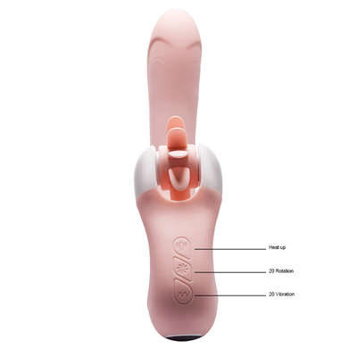 Lengua oral lamer el clítoris Vibrator de calefacción inteligente de rotación Lengua de juguete sexual Vibrator para mujeres