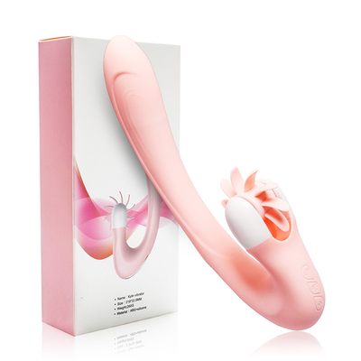 Lengua oral lamer el clítoris Vibrator de calefacción inteligente de rotación Lengua de juguete sexual Vibrator para mujeres