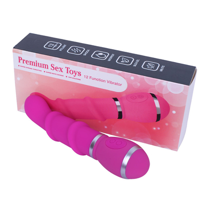 Vibrator de masaje vaginal en forma de oruga de silicona de 12 velocidades para juguete sexual femenino