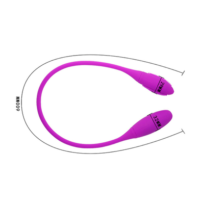 Vibradores anales dobles 6 Vibrator de puntos G de múltiples velocidades huevos Vibrator del clítoris recargable para pareja