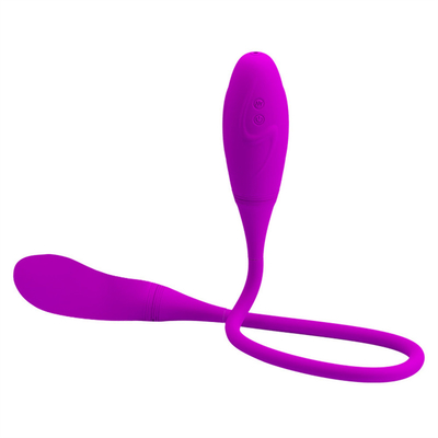 Vibradores anales dobles 6 Vibrator de puntos G de múltiples velocidades huevos Vibrator del clítoris recargable para pareja