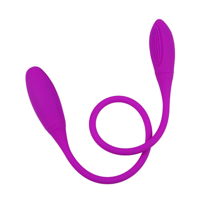 Vibradores anales dobles 6 Vibrator de puntos G de múltiples velocidades huevos Vibrator del clítoris recargable para pareja