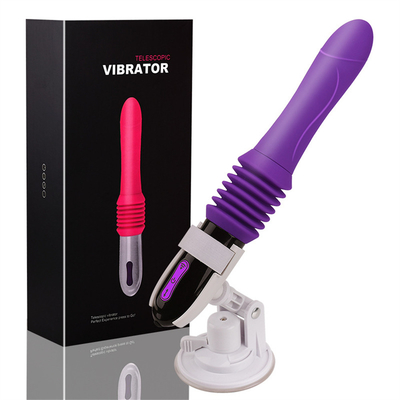 Vibración de 360 grados Recargable Vibrator de masaje del clítoris Vibrator de coño con stents para mujeres