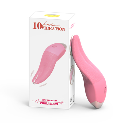 Nuevo diseño Vibrator de lengua Licking G Spot Masajista Vibrator del clítoris Mujeres masturbadora Vibrator en forma de lengua