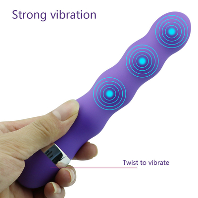 Vibrator de masaje de estimulación múltiple Vagina vibrante Dildo Estimulación del clítoris para mujeres