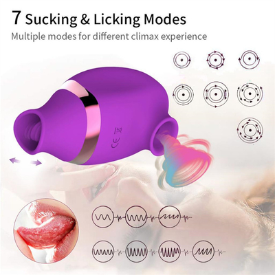 USB Recargable Silicona Mamada Chupa Vibrator Clitóris Lirando Vibrator juguetes sexuales para mujeres