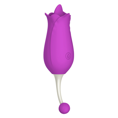 Vibrator de doble cabeza rosa, estimulación del clitóris, masaje, pezón, vibrador, lengua, lambición de vagina, vibrador, juguete sexual para mujeres.