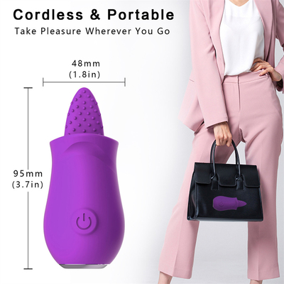 Vibrator de masaje de alta calidad de silicona recargable portátil para mujeres