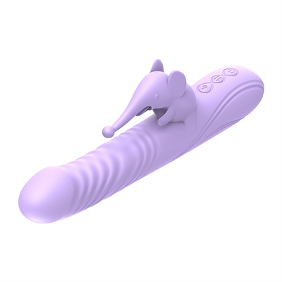 Vibrator de conejo de estiramiento de silicona estimulador de clítoris de punto G juguetes sexuales femeninos Vibrator de conejo para mujer vagina