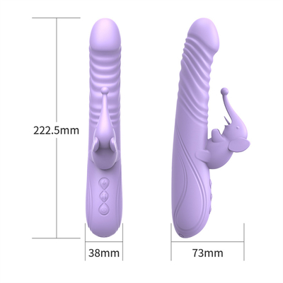 Vibrator de conejo de estiramiento de silicona estimulador de clítoris de punto G juguetes sexuales femeninos Vibrator de conejo para mujer vagina