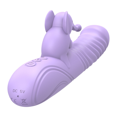 Vibrator de conejo de estiramiento de silicona estimulador de clítoris de punto G juguetes sexuales femeninos Vibrator de conejo para mujer vagina