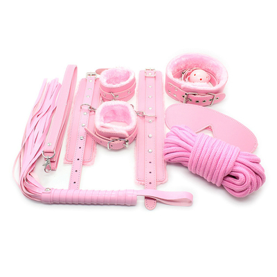 Bondage PU Kit de fetiche de cuero restricciones esclavo juguete sexual esclavitud para parejas