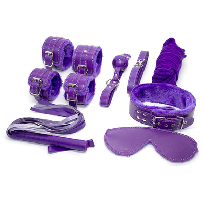 Bondage PU Kit de fetiche de cuero restricciones esclavo juguete sexual esclavitud para parejas