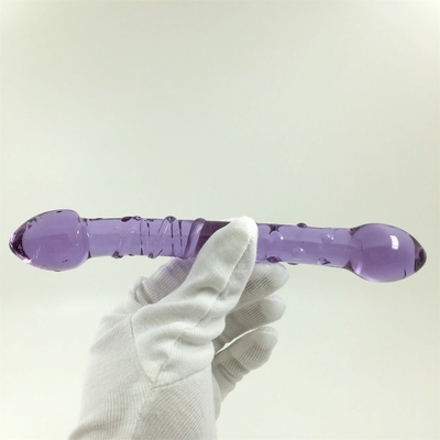 Doble cabeza trasero conector anal conector trasero de vidrio conector trasero con diseño de tornillo interno distribuido en todo el mundo Dildos de vidrio
