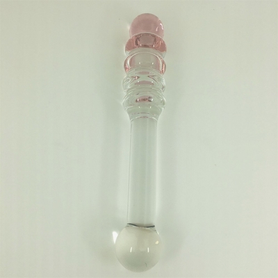 Disfraz de cristal grande de vidrio Yoni Vía G Spot juguetes sexuales de vidrio Disfraz de vidrio anal transparente Butt Plug para mujeres masaje vaginal