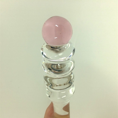 Disfraz de cristal grande de vidrio Yoni Vía G Spot juguetes sexuales de vidrio Disfraz de vidrio anal transparente Butt Plug para mujeres masaje vaginal