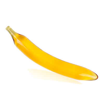Penis de cristal trasero anal Plug G-spot Masturbación del clítoris berenjena Vidrio para mujeres