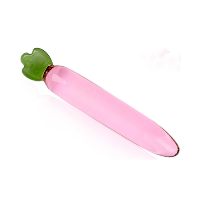 Penis de cristal trasero anal Plug G-spot Masturbación del clítoris berenjena Vidrio para mujeres