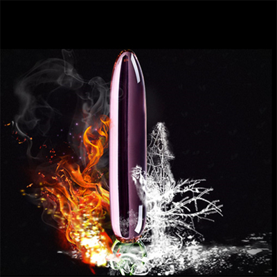 Penis de cristal trasero anal Plug G-spot Masturbación del clítoris berenjena Vidrio para mujeres