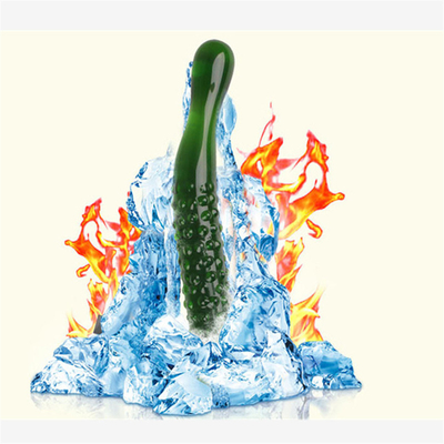 Penis de cristal trasero anal Plug G-spot Masturbación del clítoris berenjena Vidrio para mujeres