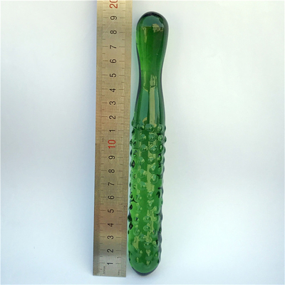 Penis de cristal trasero anal Plug G-spot Masturbación del clítoris berenjena Vidrio para mujeres